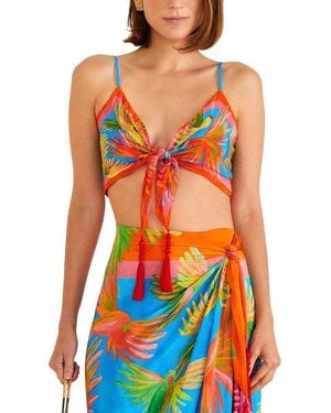 FARM Rio Scarf Top - Orange