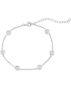 Donatello Gian Cz Stackable Bracelet - White