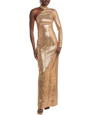 Michael Kors Cady One-Shoulder Gown - Natural