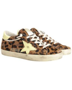 Golden Goose Superstar Leather Trainer - Brown