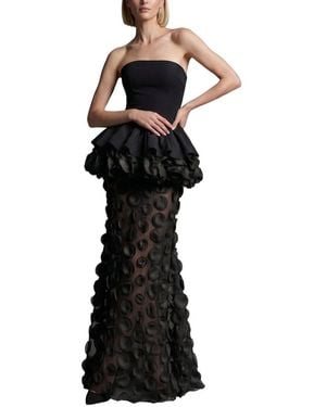 Monique Lagarde Embellished Maxi Dress - Black