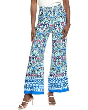 Gracia Wide Leg Pant - Blue