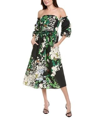 FLORA BEA NYC Rowan Midi Dress - Green