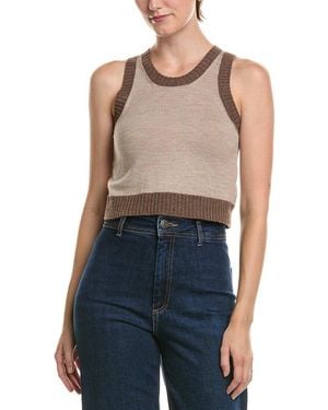 Officine Generale Gabriela Wool Tank Jumper - Blue