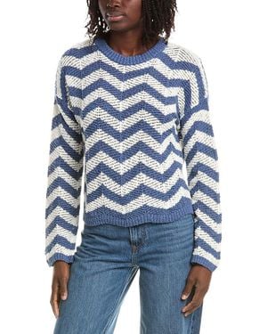 Isla Odele Chevron Stripe Jumper - Blue