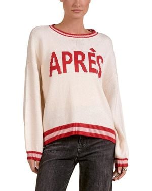 Elan Wool-Blend Sweater - Red