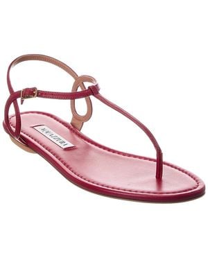 Aquazzura Almost Bare Leather Sandal - Pink