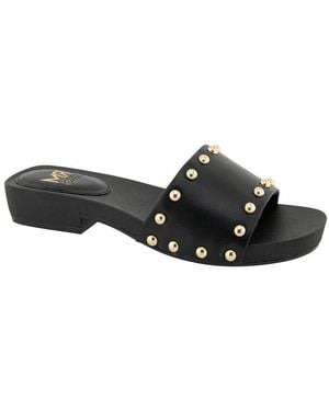 Rebecca Minkoff Idonia Wood Heel Sandal - Black
