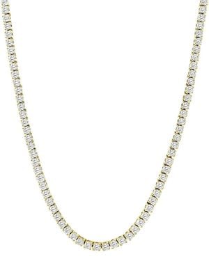 Forever Creations Signature Forever Creations 14k 12.00 Ct. Tw. Lab Grown Diamond Tennis Necklace - Metallic