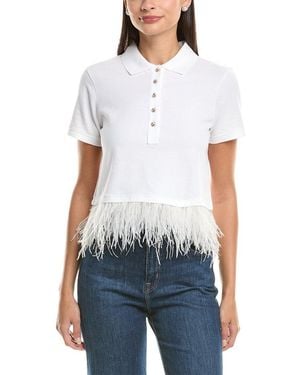 Cinq À Sept Reign Pique Top - White