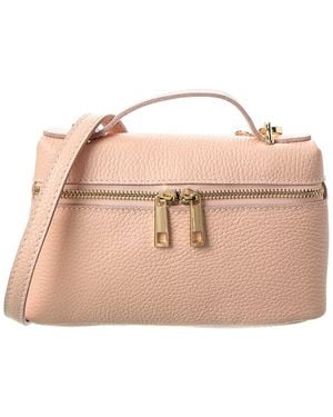 Persaman New York Livia Leather Crossbody - Pink