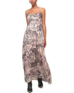 Avec Les Filles Chiffon Maxi Dress - Multicolour