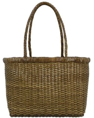 Dragon Diffusion B Weave Small Leather Shoulder Bag - Brown