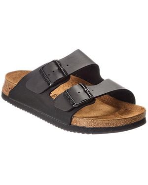 Birkenstock Arizona Prof Birko-Flor Sandal - Brown
