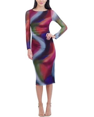 Vince Camuto Long Sleeve Maxi Dress - Red