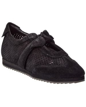 Alexandre Birman Clarita Laser Ballet Suede Trainer - Black