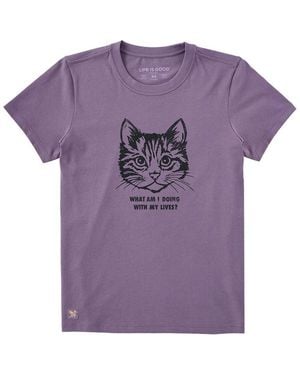 Life Is Good. Crusher T-Shirt - Purple