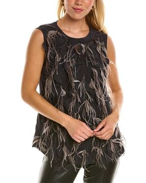 Brunello Cucinelli Silk-blend Top - Black