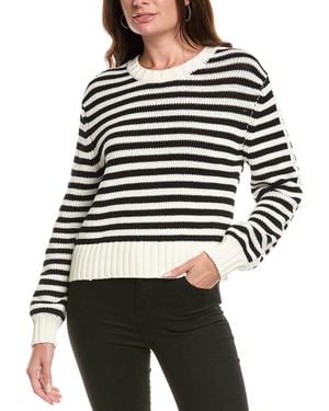 Michael Stars Merle Striped Jumper - Black