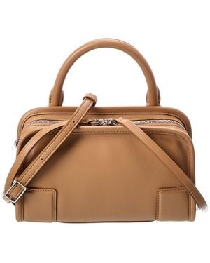 Loewe Mini Amazona 180 Leather Shoulder Bag - Brown