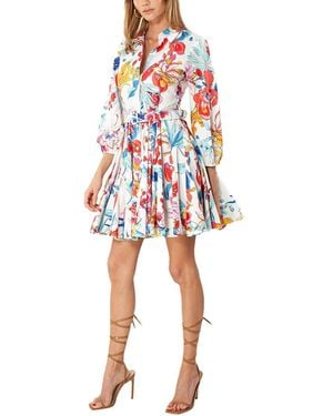 Hale Bob Printed Mini Dress - Red