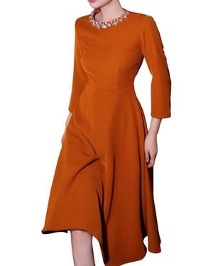 BURRYCO Brc By Midi Dress - Orange