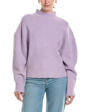 3.1 Phillip Lim Wool- & Alpaca-Blend Top - Purple