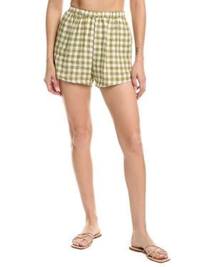 Vitamin A Tallows Linen Short - Blue