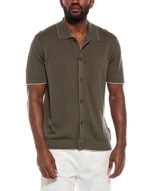 NN07 Knit Button Shirt - Brown