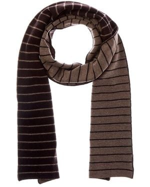 Portolano Wool & Angora-Blend Scarf - Brown