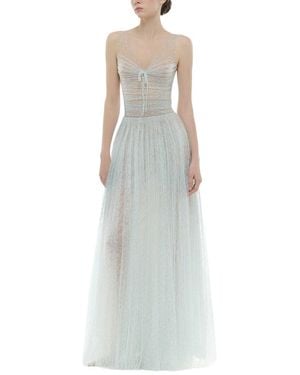Emma way Embellished Midi Dress - White