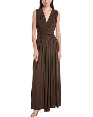 Max Mara Walter Jersey Maxi Dress - Brown