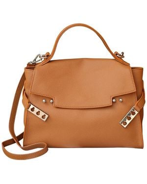 BELLA DESERT Leather Shoulder Bag - Brown