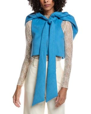 Valentino Wool & Angora-Blend Gilet - Blue