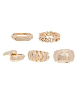 DANNIJO Plated Ring Set - White