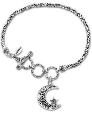 Samuel B. Silver Balinese Moon Bracelet - White
