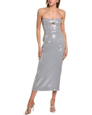 Bardot Cerise Sequin Midi Dress - Gray