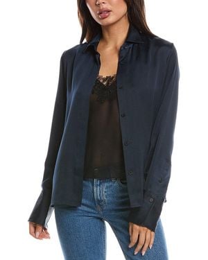 Rag & Bone Venus Popover Blouse - Blue