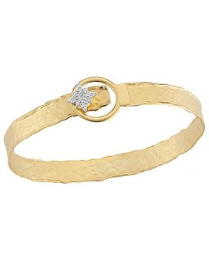 Reiss 14k 0.13 Ct. Tw. Diamond Cuff - Metallic