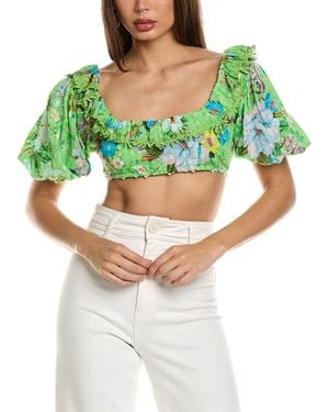 Hemant & Nandita Crop Top - Green