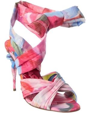 Christian Louboutin Affabula Lace Up 100 Sandal - Pink