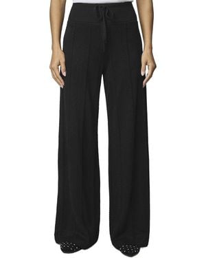 Splendid Cable Lounge Wide Leg Pnt - Black