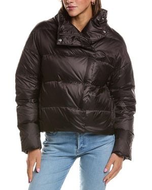 Theory Offset Puffer Jacket - Black