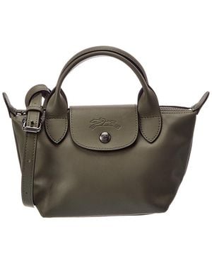 Longchamp Le Pliage Xtra Leather Mini Satchel - Brown