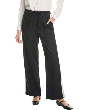 Rag & Bone Siena Wool Side Stripe Pant - Black