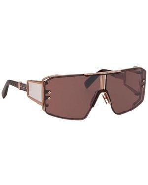 Balmain Le Masque 147Mm Sunglasses - Brown