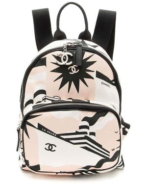 CHANEL Black Canvas La Pausa Bay Backpack (authentic Pre-loved)