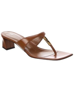 Giuseppe Zanotti Kelly 45 Leather Sandal - Brown