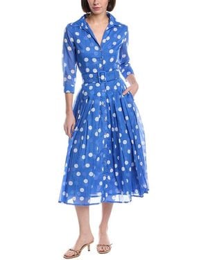 Samantha Sung Audrey Shirtdress - Blue