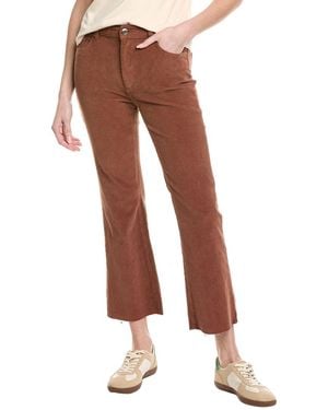 DL1961 Bridget Cropped Corduroy Bootcut Pant - Brown